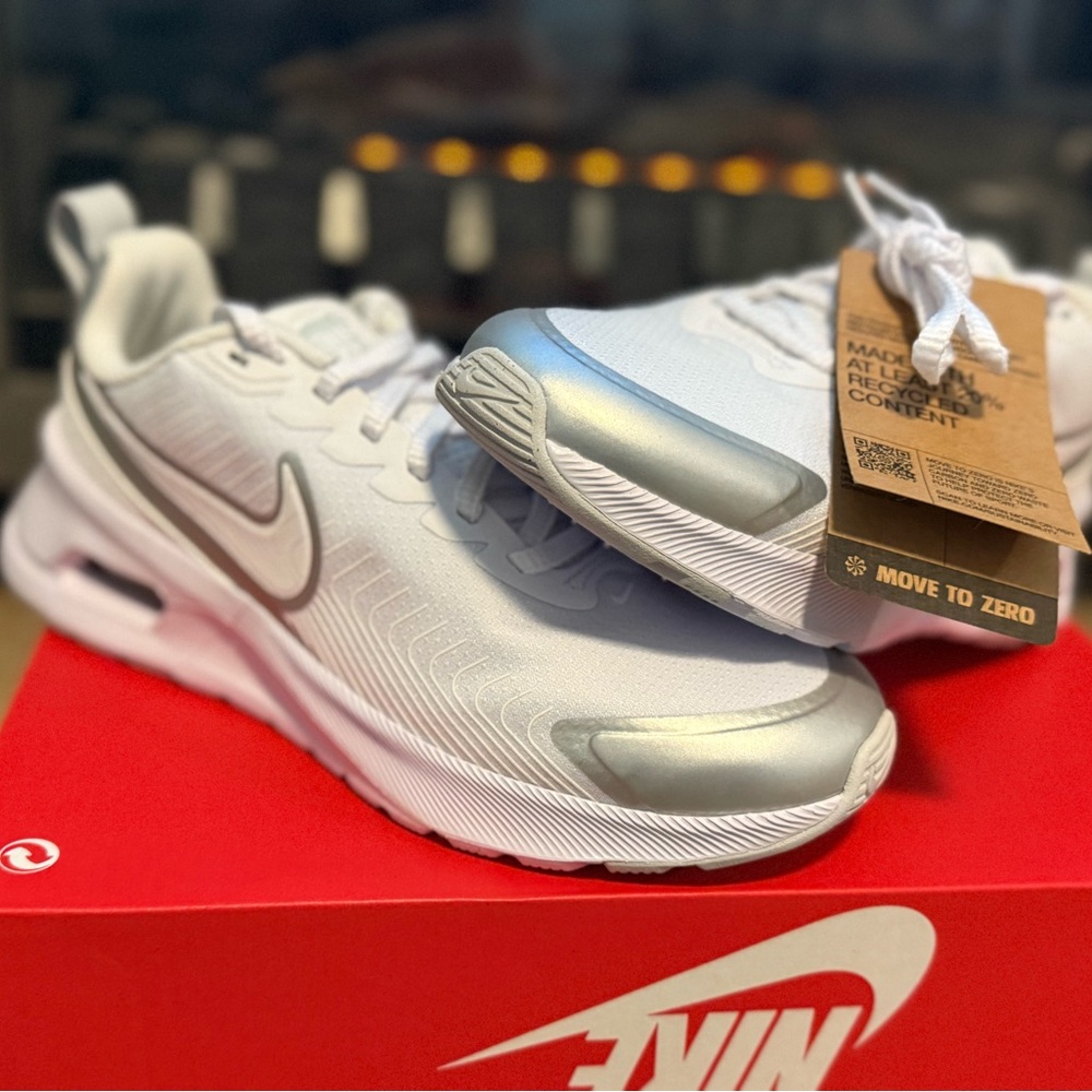 Nike White and Gray Athletic Shoes